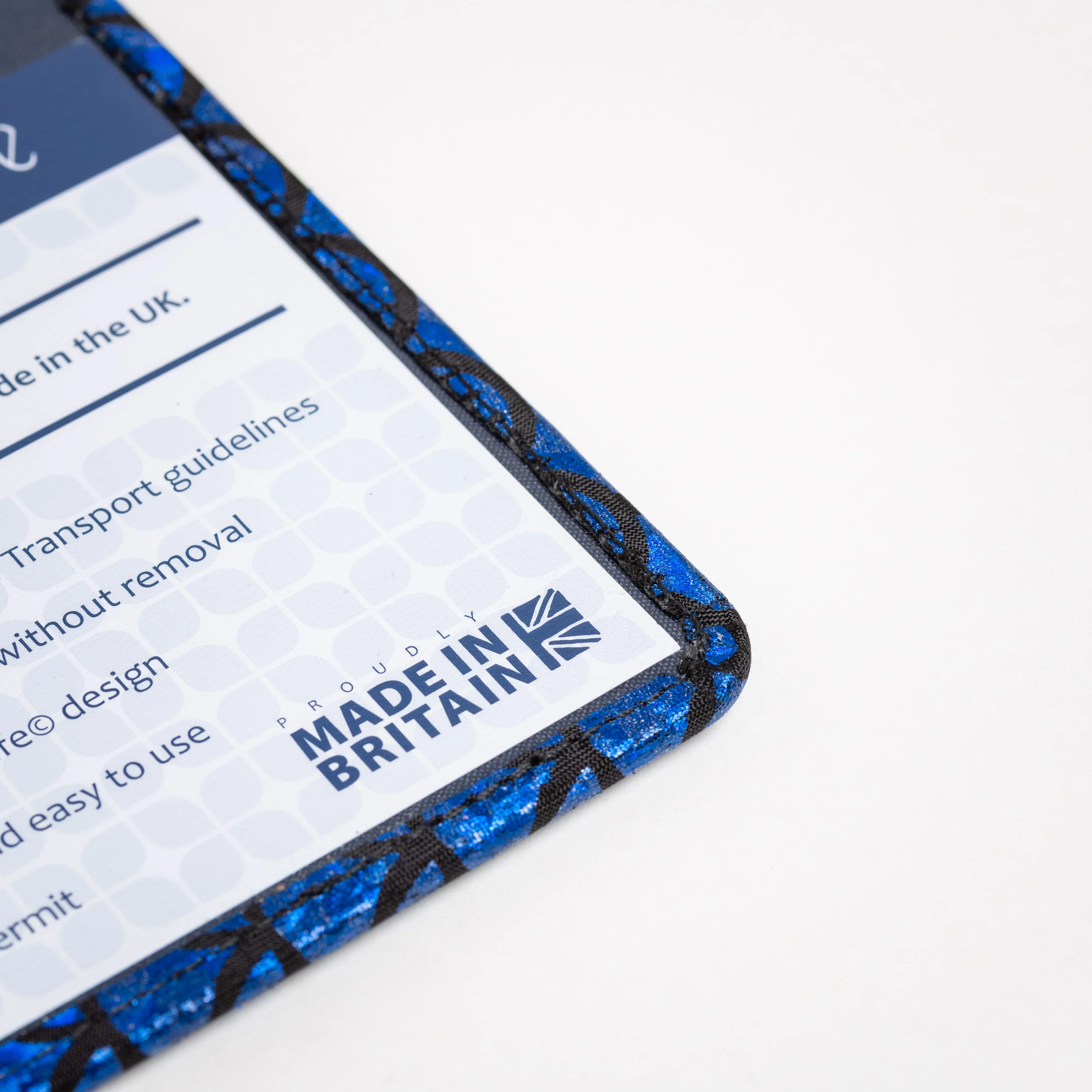 Blue Badge Wallet - Disabled Parking Permit Holder Holographic Fish Scales - UK Made - Image 4