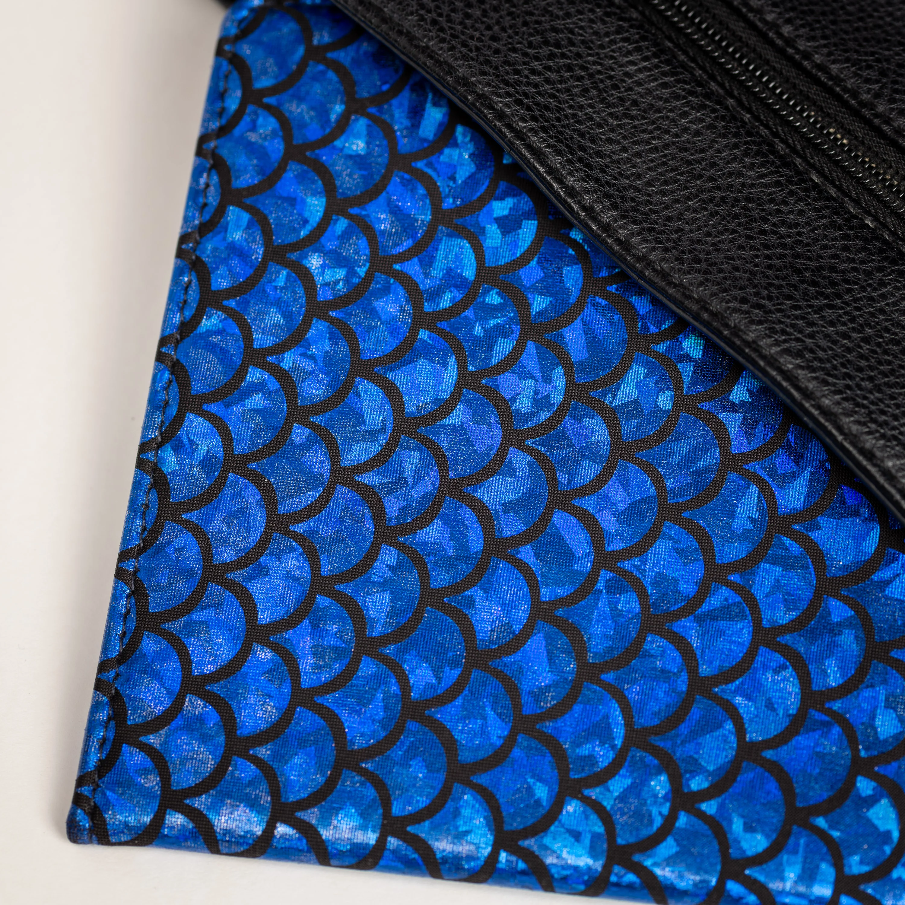 Blue Badge Wallet - Disabled Parking Permit Holder Holographic Fish Scales - UK Made - Image 9