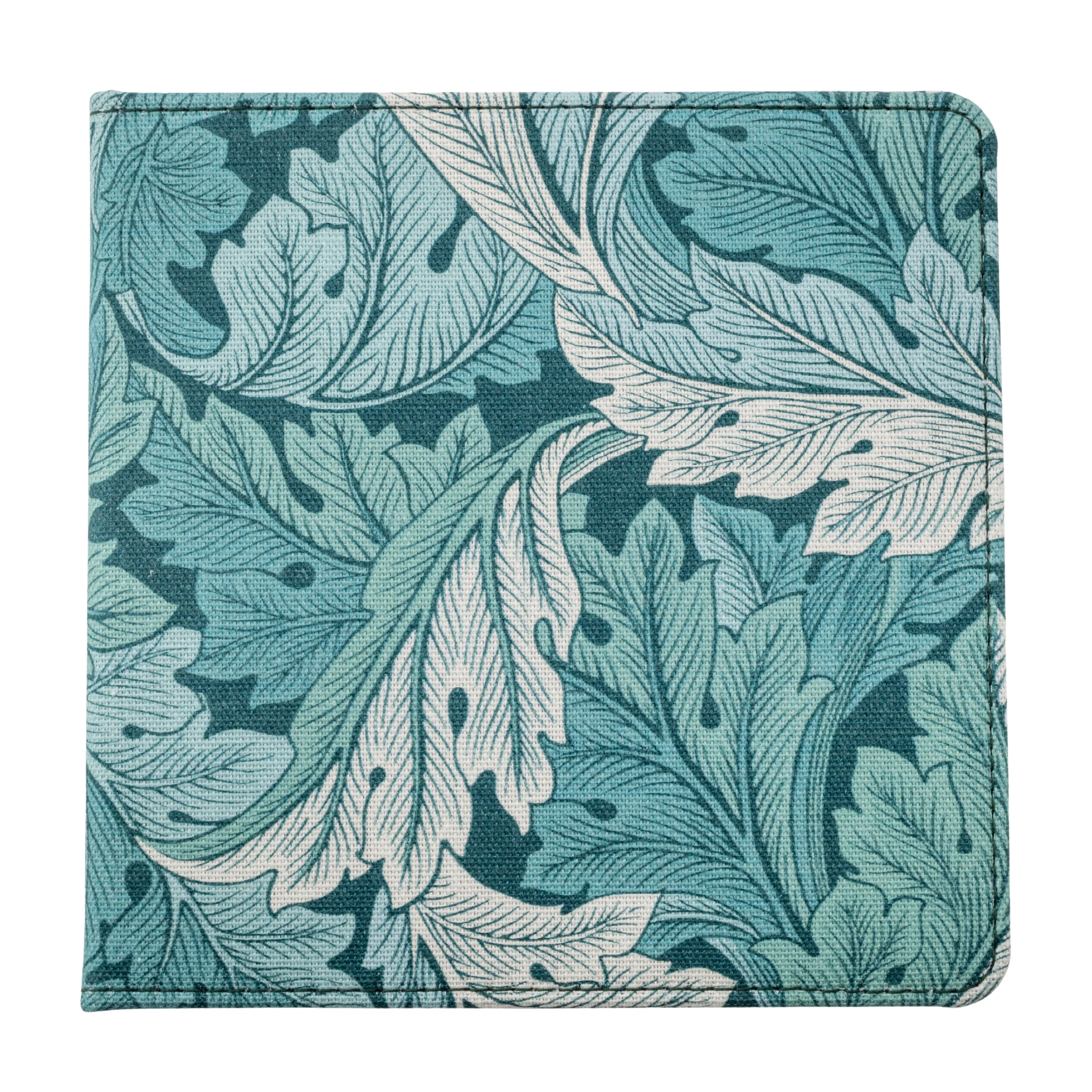 Blue Badge Wallet - Disabled Parking Permit Holder William Morris Acanthus Teal - UK Made - Image 3