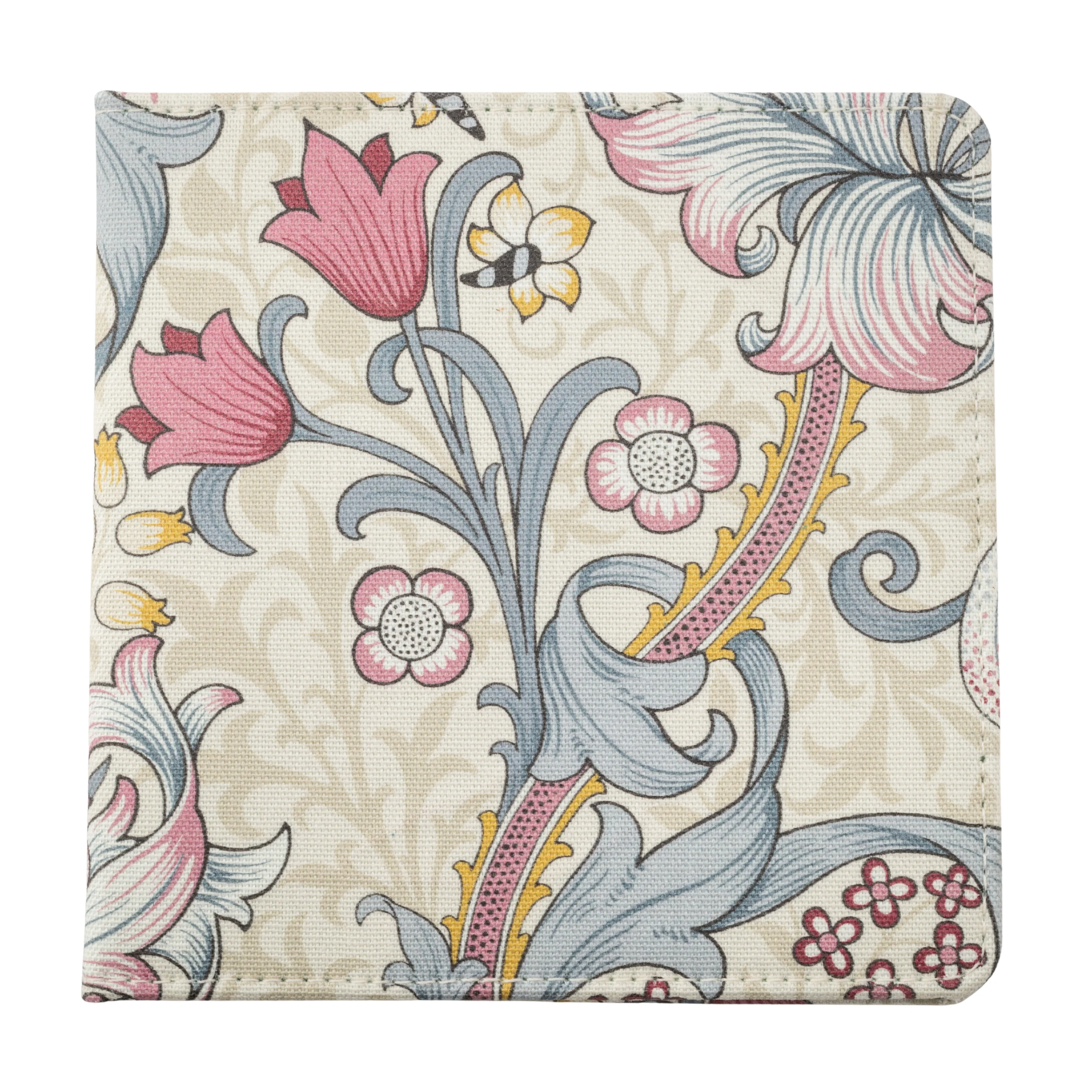 Blue Badge Wallet - Disabled Parking Permit Holder William Morris Golden Lily Plum - UK Made - Image 6