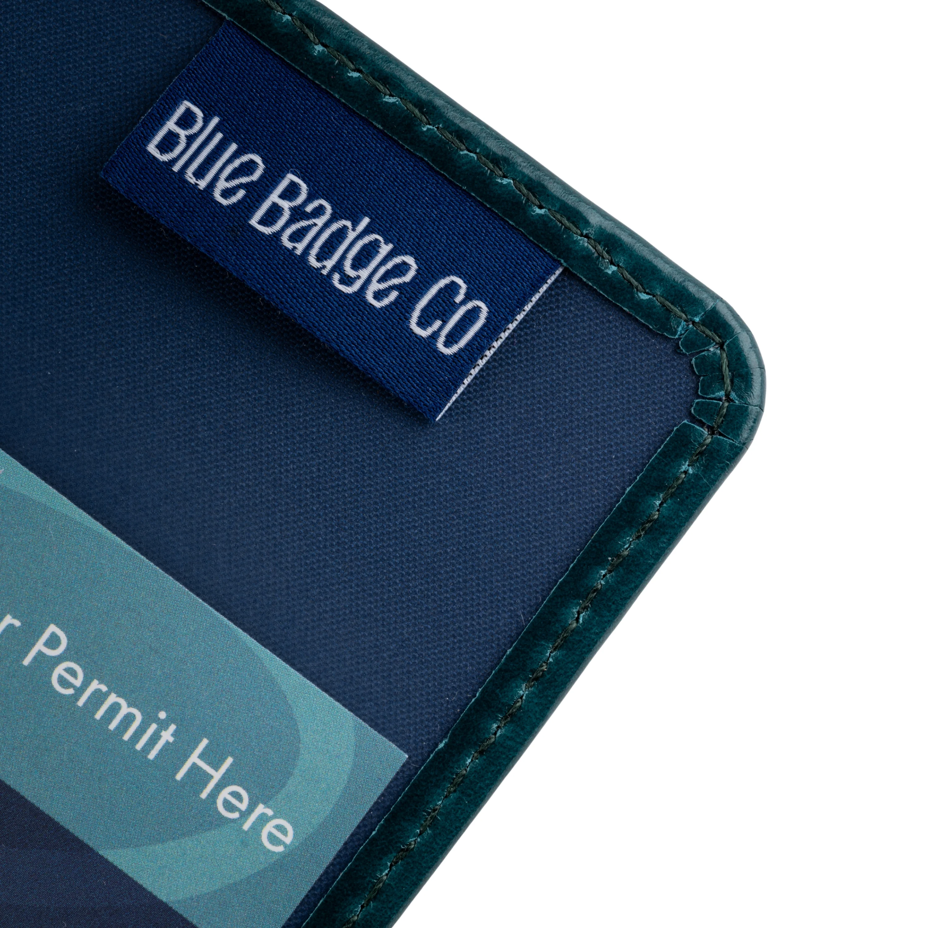 Blue Badge Wallet - Disabled Parking Permit Holder Recycled Bottles Green - UK Made - Image 3