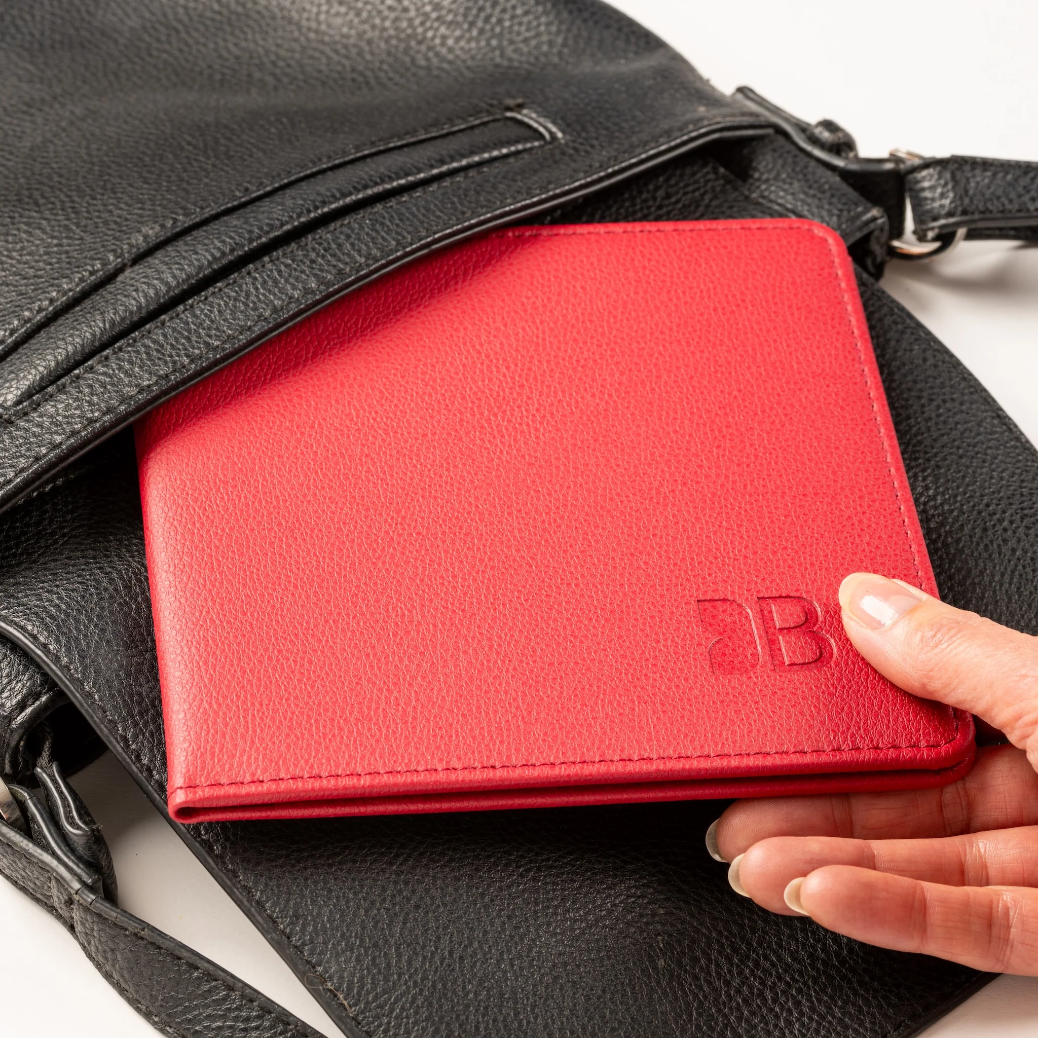 Blue Badge Wallet - Disabled Parking Permit Holder Recycled Bottles Red - UK Made - Image 5