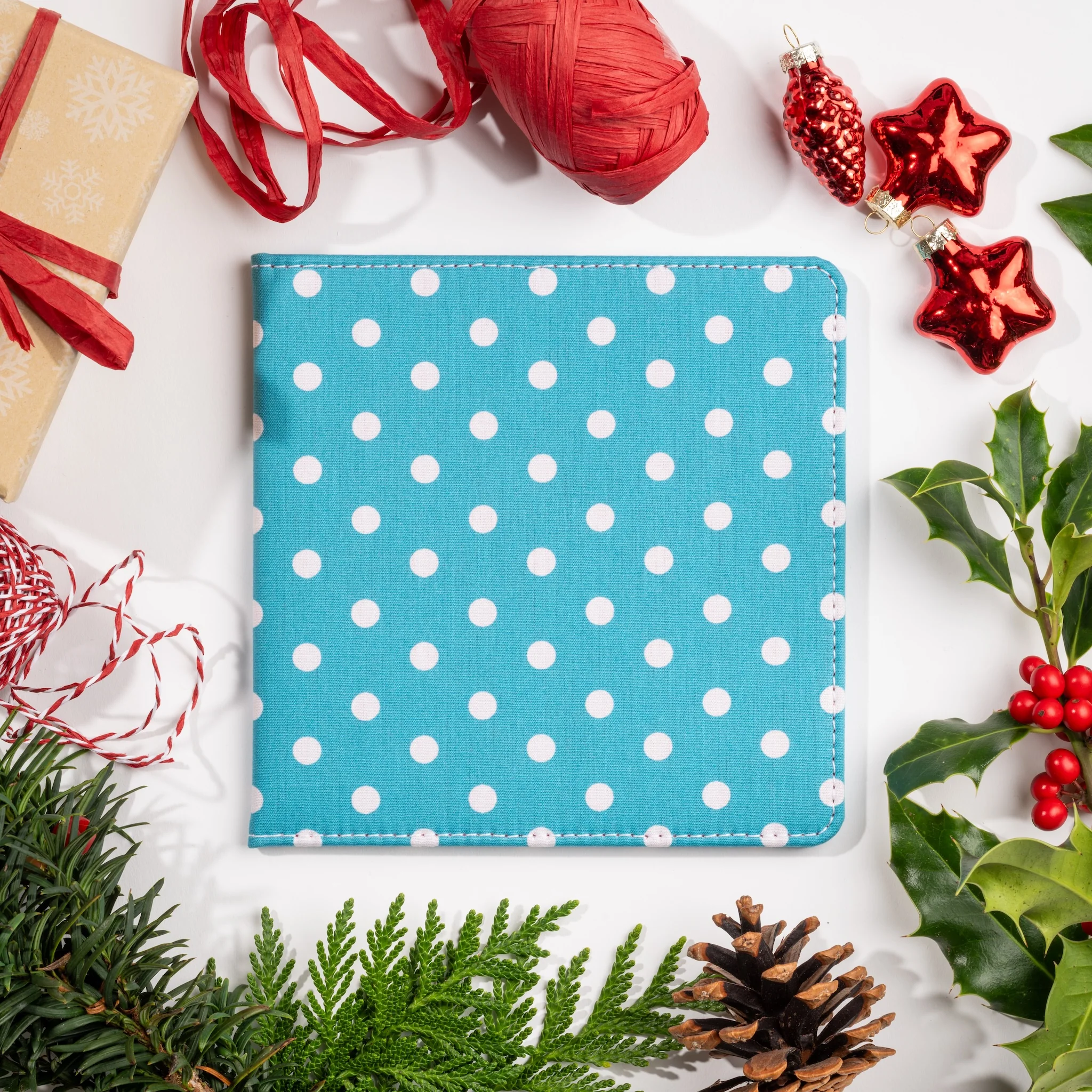 Blue Badge Wallet - Disabled Parking Permit Holder Spotty Aquamarine  - UK Made - Image 5