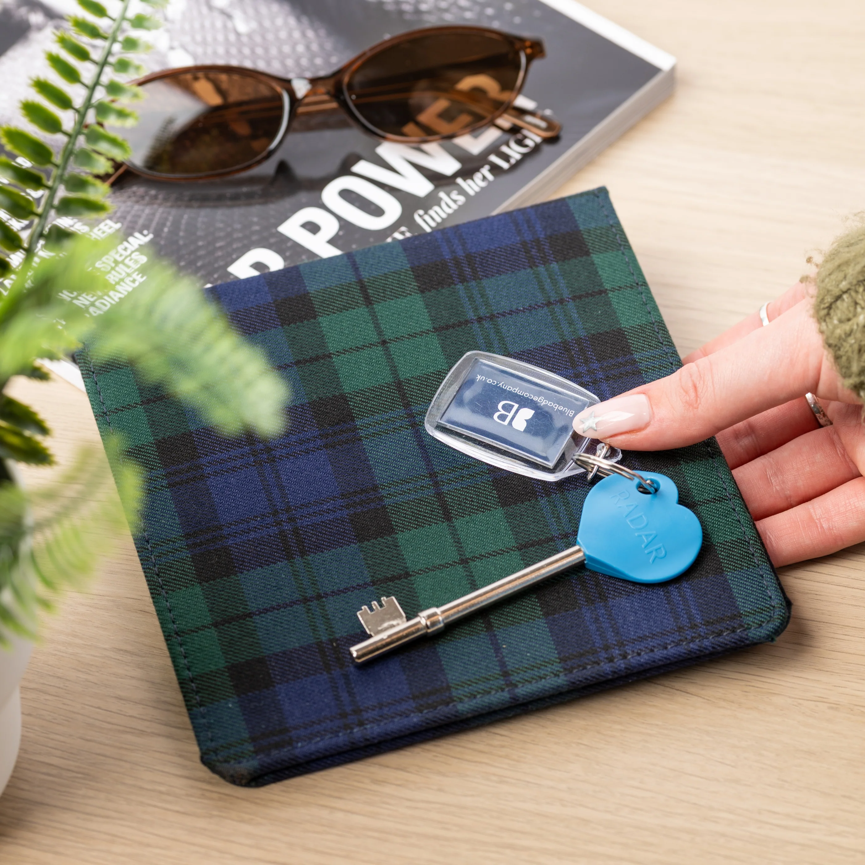 Disabled Blue Badge Wallet, Keyring and RADAR Key in Blackwatch Tartan - Image 3