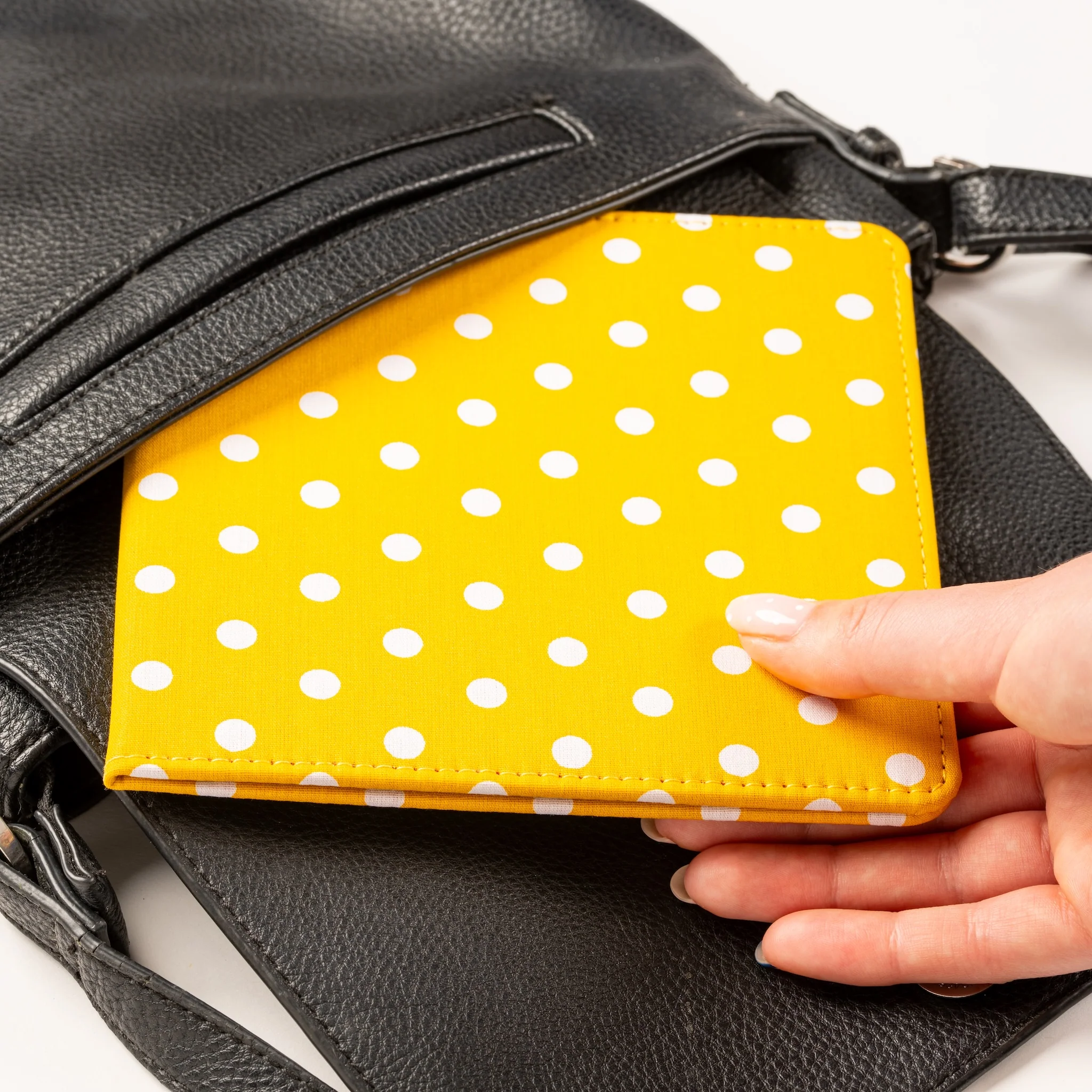 Blue Badge Wallet - Disabled Parking Permit Holder Spotty Canary Yellow - UK Made - Image 10