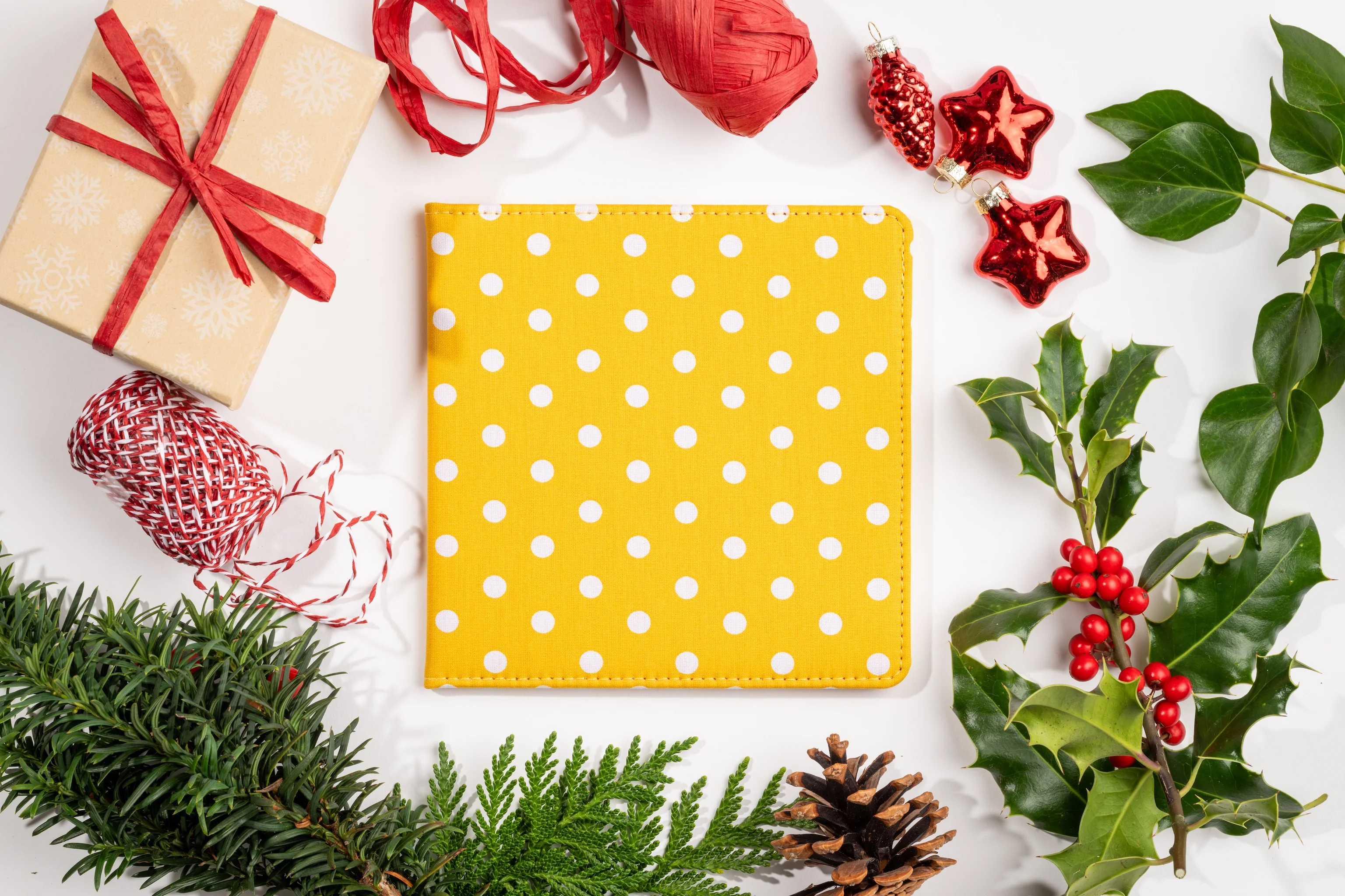 Blue Badge Wallet - Disabled Parking Permit Holder Spotty Canary Yellow - UK Made - Image 6