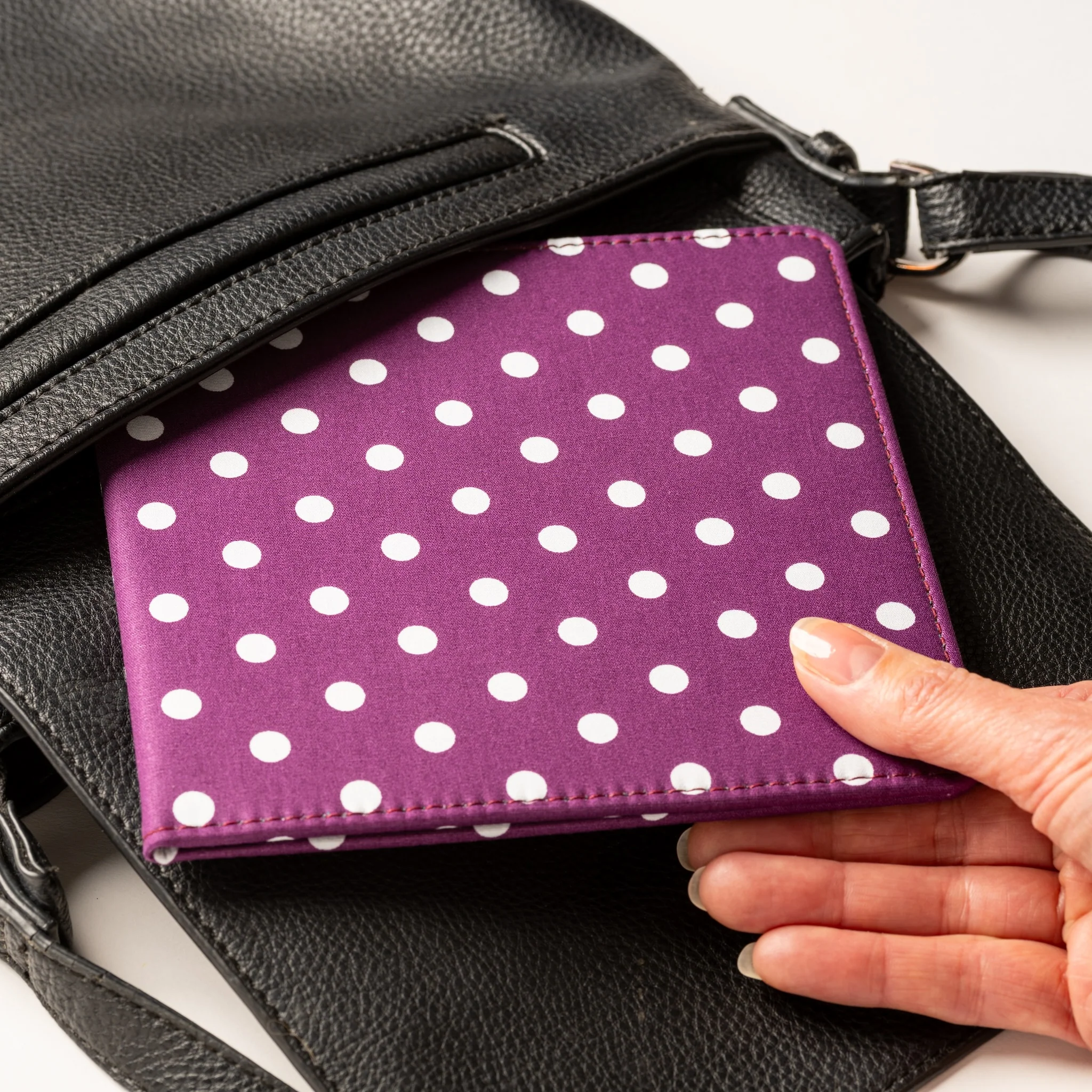 Blue Badge Wallet - Disabled Parking Permit Holder Spotty Grape - UK Made - Image 8