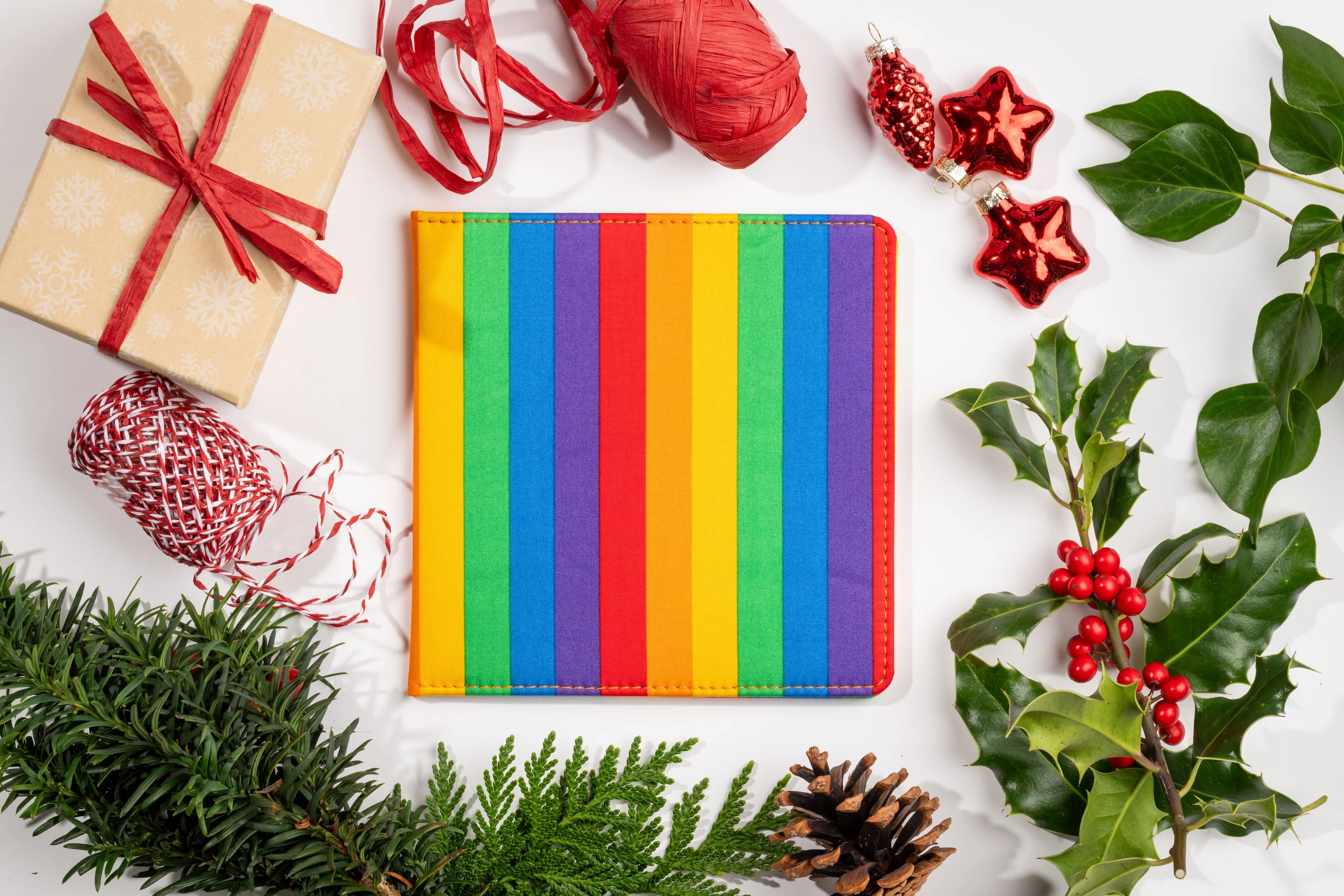 Blue Badge Wallet - Disabled Parking Permit Holder Rainbow Stripe - UK Made - Image 5