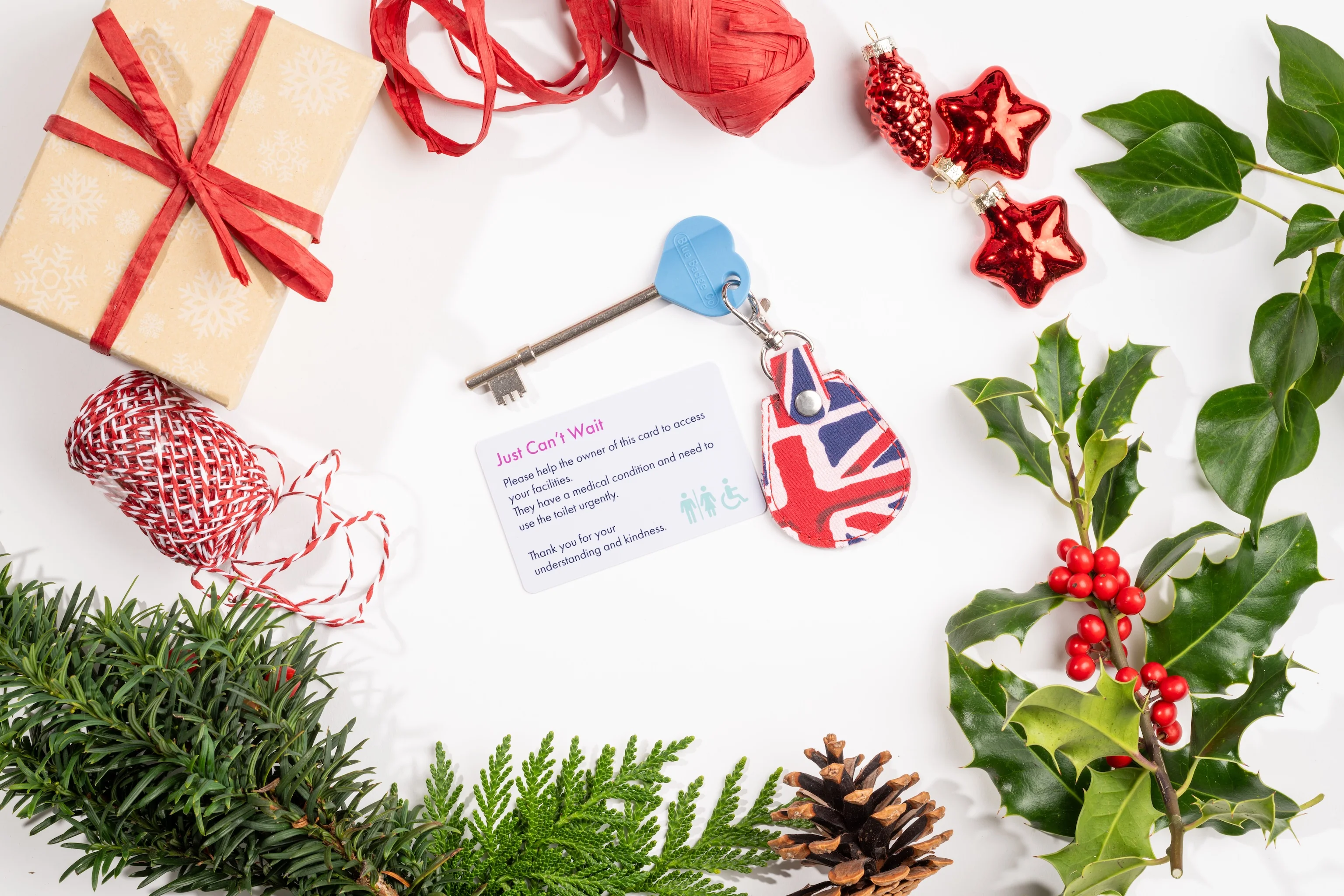 Genuine RADAR Disabled Toilet Key and Fabric Keyring in Union Jack - UK Made - Image 3