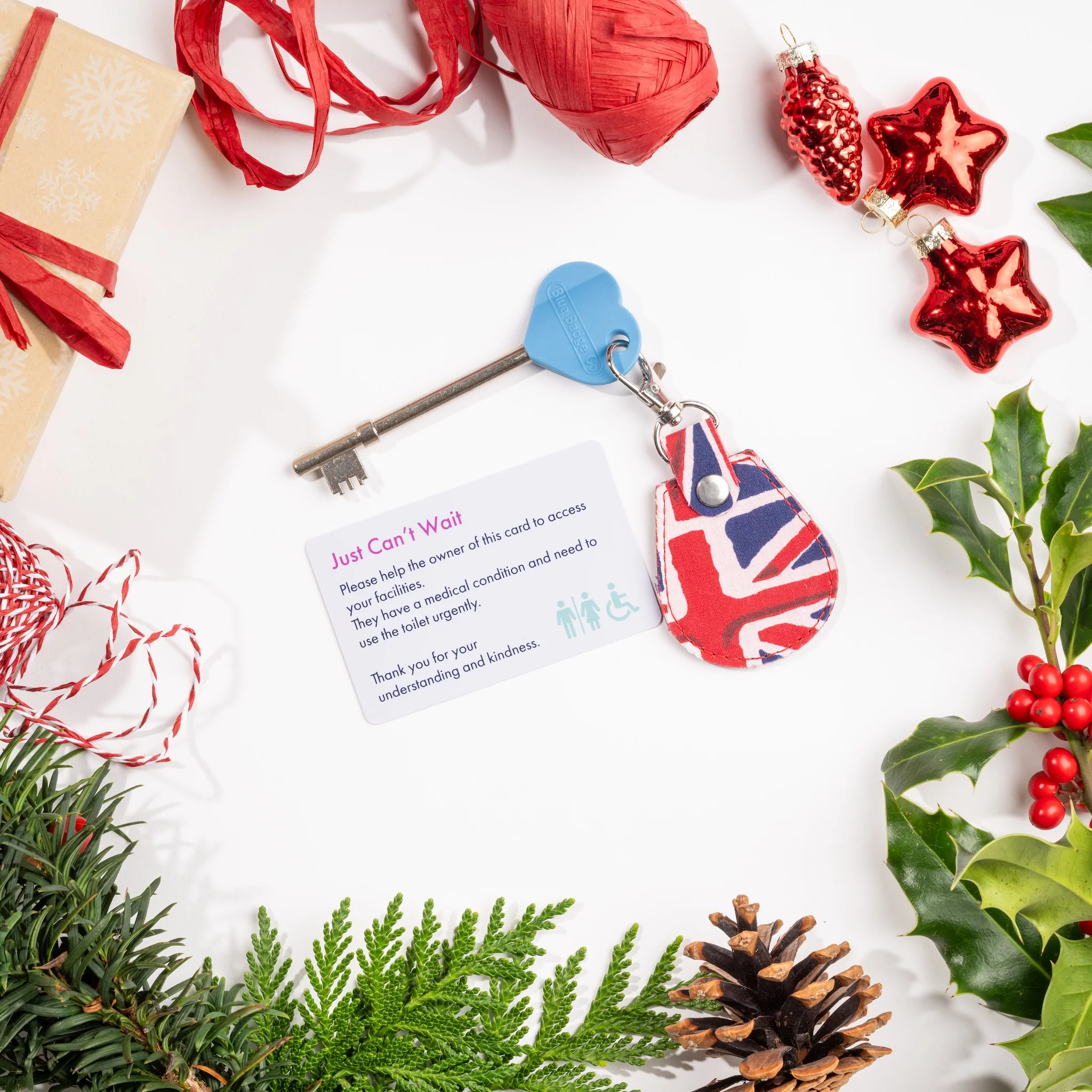 Genuine RADAR Disabled Toilet Key and Fabric Keyring in Union Jack - UK Made - Image 4