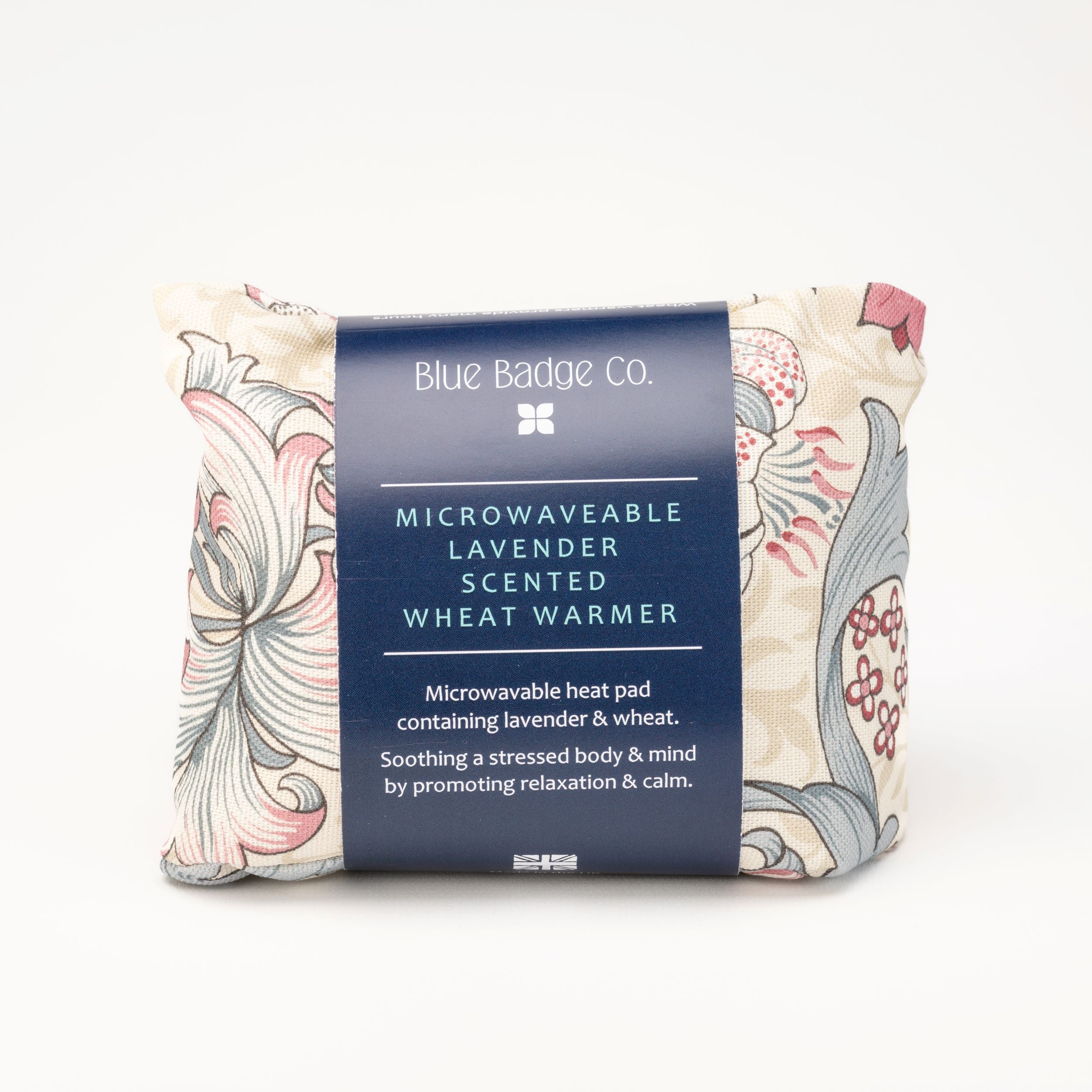 Lavender Wheat Warmer, Heated Wheat Bag in William Morris Golden Lily Plum - Image 4