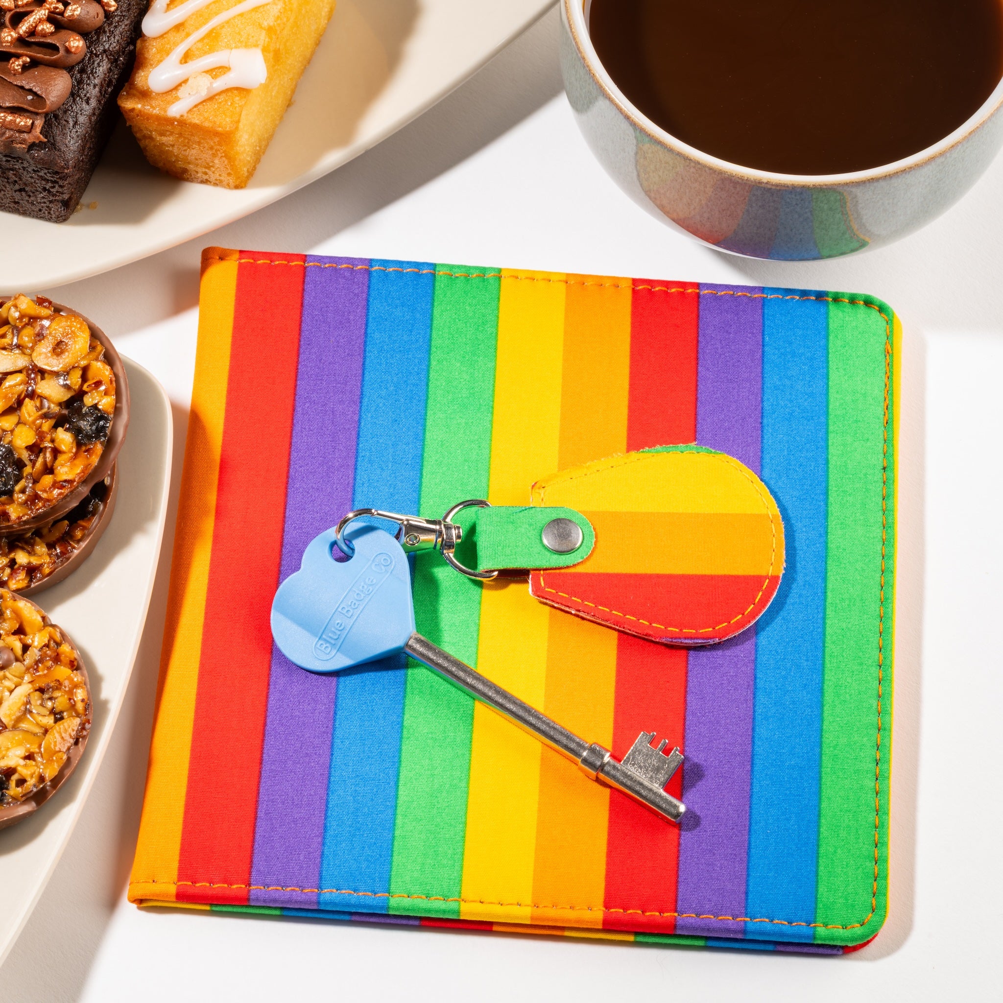 Disabled Blue Badge Wallet, Keyring and RADAR Key in Rainbow Stripe - UK Made - Image 8
