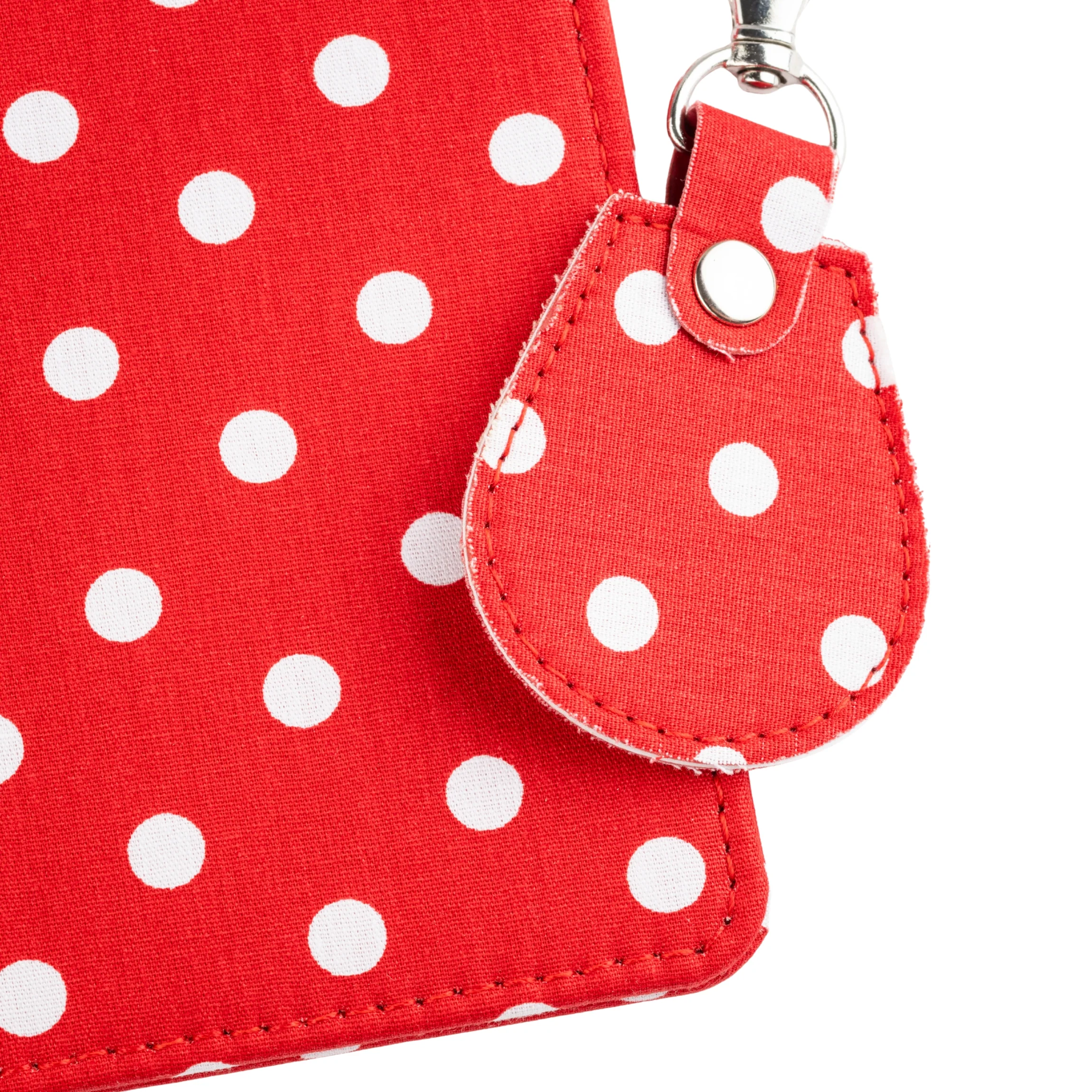 Disabled Blue Badge Wallet, Keyring and RADAR Key in Spotty Red - UK Made - Image 3