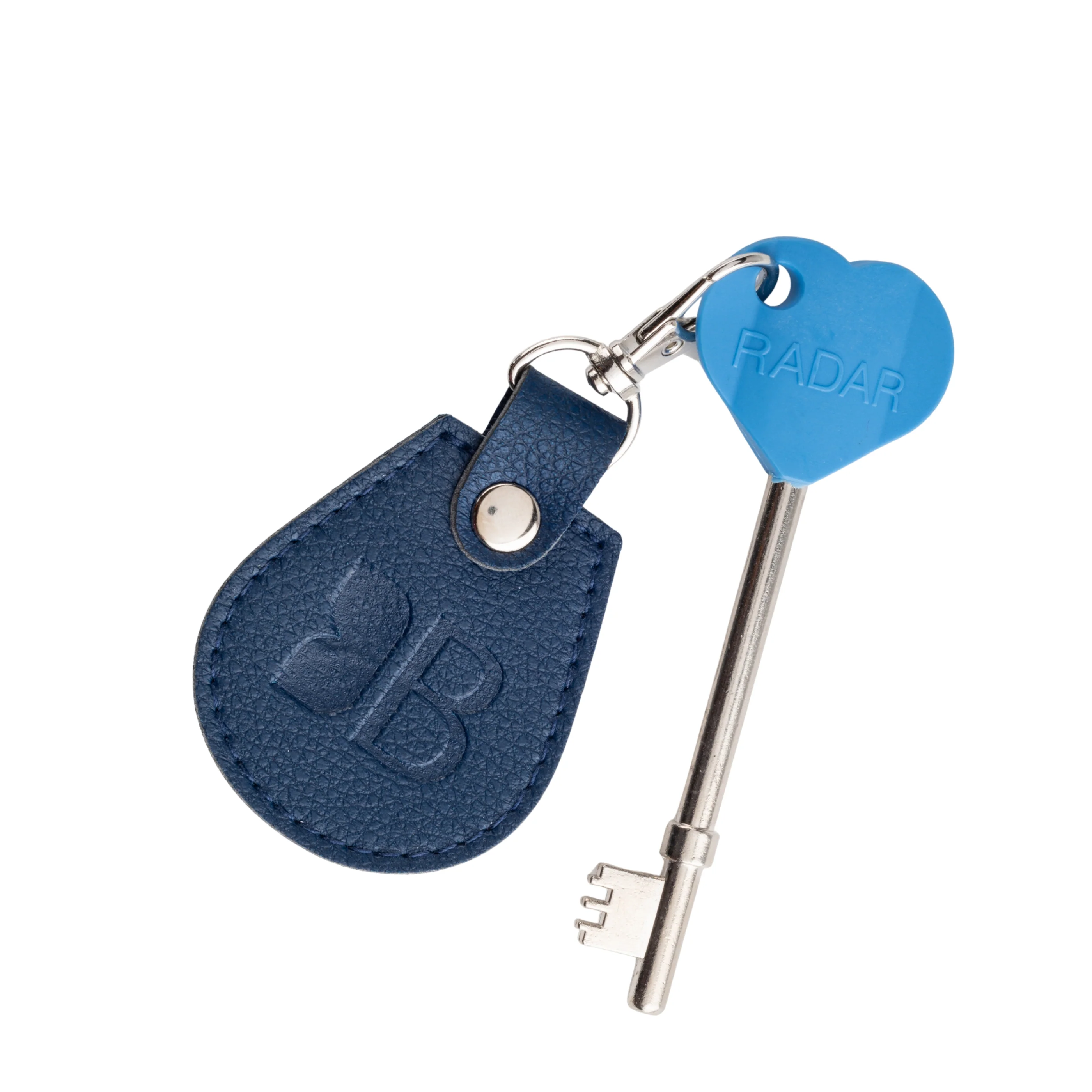 Recycled Bottles Keyring with Disabled Toilet RADAR Key in Navy - Image 3